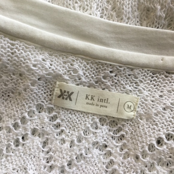 KROCHET KIDS KK INTL. Women's White Sweater M - Picture 5 of 7